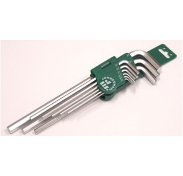 Zestaw 9szt. kluczy wpustowych ampulowych giętych