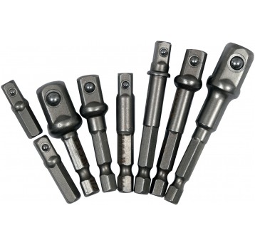 ZESTAW ADAPTERÓW HEX DO NASADEK 8 SZT.