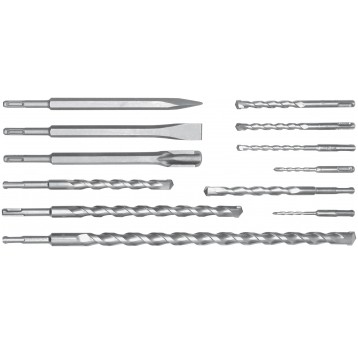 ZESTAW DŁUT I WIERTEŁ SDS PLUS 12CZ.