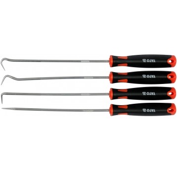 ZESTAW HAKÓW DŁUGICH Z RĘKOJEŚCIĄ 4 CZ.