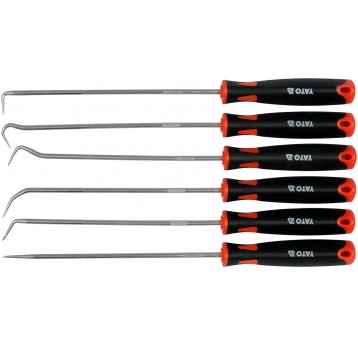 ZESTAW HAKÓW DŁUGICH Z RĘKOJEŚCIĄ 6 CZ