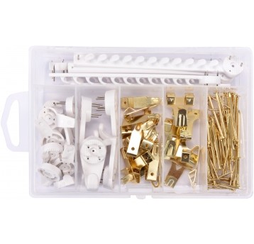 ZESTAW HAKÓW NA OBRAZY 121SZT.