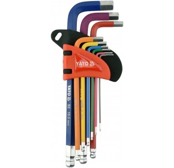 ZESTAW KLUCZY IMBUSO, KULA 1,5-10MM,9SZT