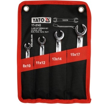 ZESTAW KLUCZY PŁASKICH PÓŁOTWARTYCH 4CZ