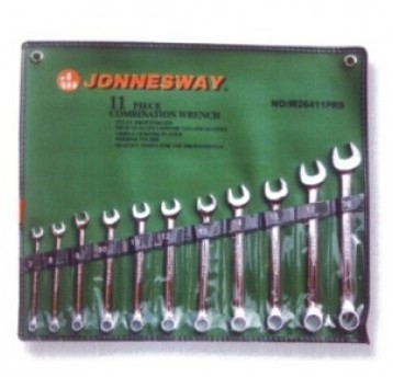 Zestaw kluczy płasko-oczkowych calowych