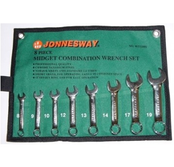 Zestaw kluczy płasko-oczkowych krótkich