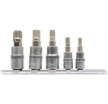 ZESTAW KLUCZY SPLINE NA SZYNIE 5CZ.