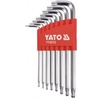 ZESTAW KLUCZY TORX Z KULKĄ DŁ 8CZ.T9-T40