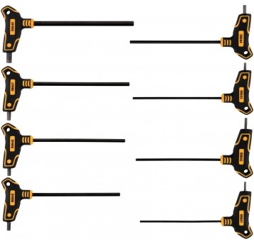 ZESTAW KLUCZY TRZPIE. HEX Z RĘKOJE. 8SZT