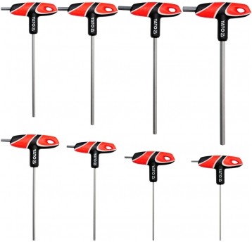 ZESTAW KLUCZY TRZPIEN. HEX Z RĘKOJE. 8CZ