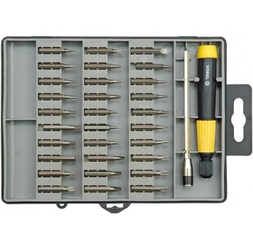 ZESTAW KOŃC. ŚRUBOKRĘT 32CZ. Z UCHWYTEM