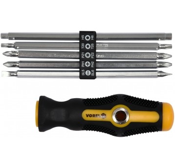 ZESTAW KOŃC. ŚRUBOKRĘT 6CZ. Z UCHWYTEM