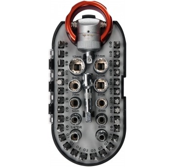 ZESTAW KOŃCÓ ŚRUBOKRĘ I NASADEK 40 SZT.