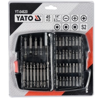 ZESTAW KOŃCÓWEK ŚRUBOKRĘTOWYCH 45 SZT.