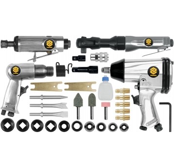 ZESTAW NARZĘDZI PNEUMAT. Z AKCESORIAMI