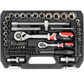 ZESTAW NARZĘDZIOWY 1/2", 1/4", 72 CZ., M