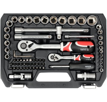 ZESTAW NARZĘDZIOWY 1/2", 1/4", 72 CZ., M