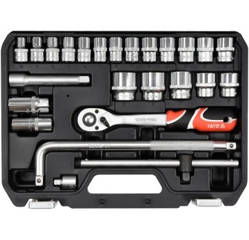 ZESTAW NARZĘDZIOWY 1/2", 25 CZĘŚCI, L
