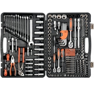 ZESTAW NARZĘDZIOWY 1/2",3/8", 1/4" 225CZ