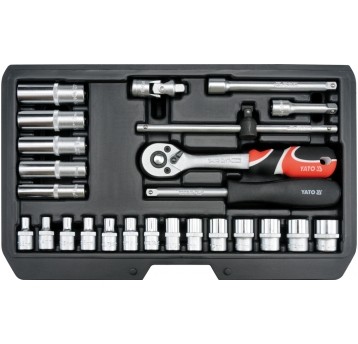 ZESTAW NARZĘDZIOWY 1/4" 25 CZĘŚCI XS