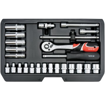 ZESTAW NARZĘDZIOWY 1/4" 25 CZĘŚCI XS