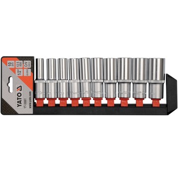 ZESTAW NASADEK DŁUGICH 1/2", 10CZ.