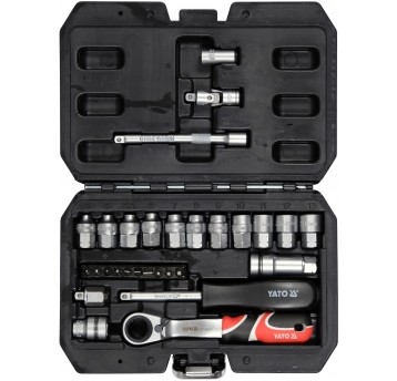 ZESTAW NASADEK PRZELOTOWYCH SPLINE 1/4"