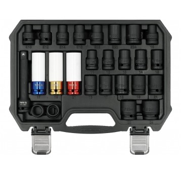 ZESTAW NASADEK UDAROWYCH 1/2" 24 SZT