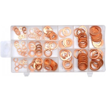 ZESTAW PODKŁADEK MIEDZIANYCH 150 SZT.