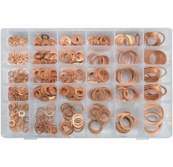 ZESTAW PODKŁADEK MIEDZIANYCH 580 SZT.