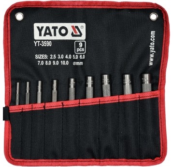 ZESTAW PRZEBIJAKÓW DO SKÓRY 9CZ.