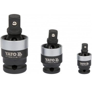 ZESTAW PRZEGUBÓW UDAR 1/4"; 3/8"; 1/2"