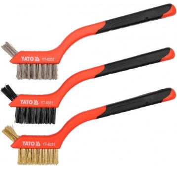 ZESTAW SZCZOTEK DRUCIANYCH 3SZT