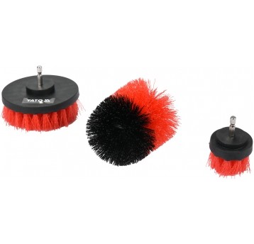 ZESTAW SZCZOTEK NA WIERTARKĘ 3SZT HEX