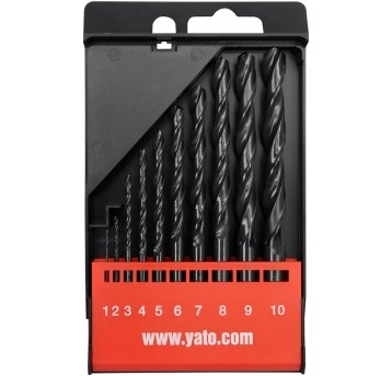 ZESTAW WIERTEŁ DO METAL.HSS 10SZT 1-10MM