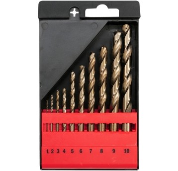 ZESTAW WIERTEŁ DO METALU CO-HSS 10 SZT.