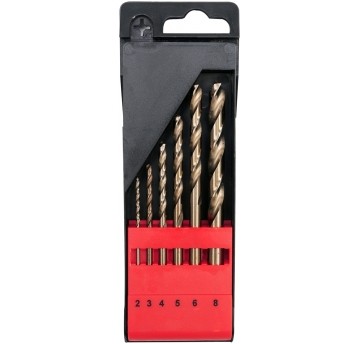 ZESTAW WIERTEŁ DO METALU CO-HSS 6SZT 2-8