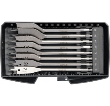 ZESTAW WIERTEŁ ŁOPATKOWYCH 8CZ. 12-32MM