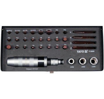 ZESTAW WKRĘTAK UDAROWY Z KOŃCÓWKA 32SZT.